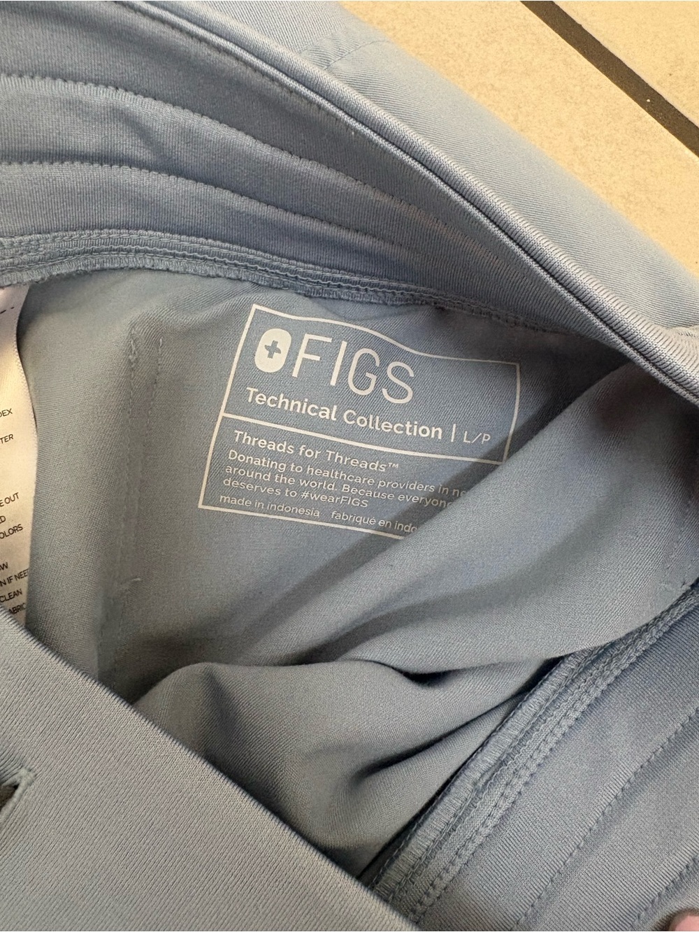 FIGS Technical Collection Scrub Top in Slate Blue